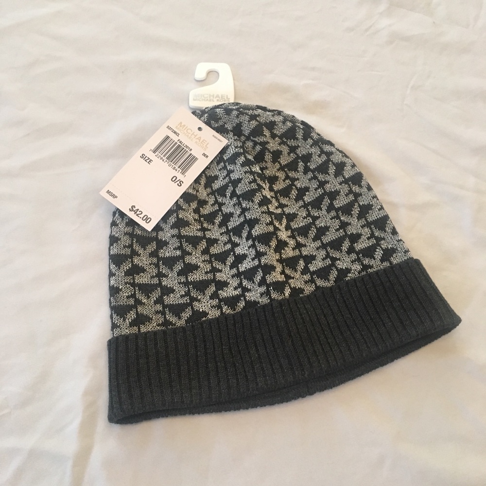 MICHAEL KORS BEANIE HAT gray/silver